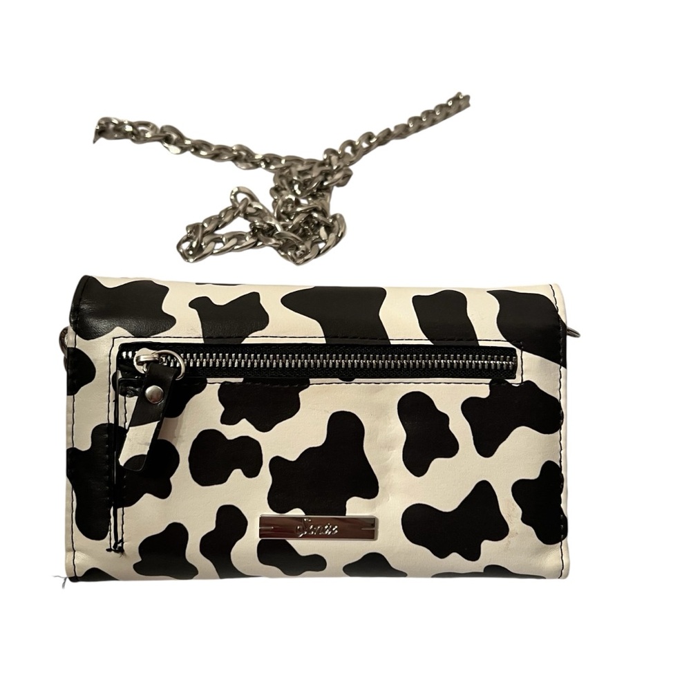 Sonic Urban Outfitters Exclusive Cow Print Body Bag With  Silver Chain NWT